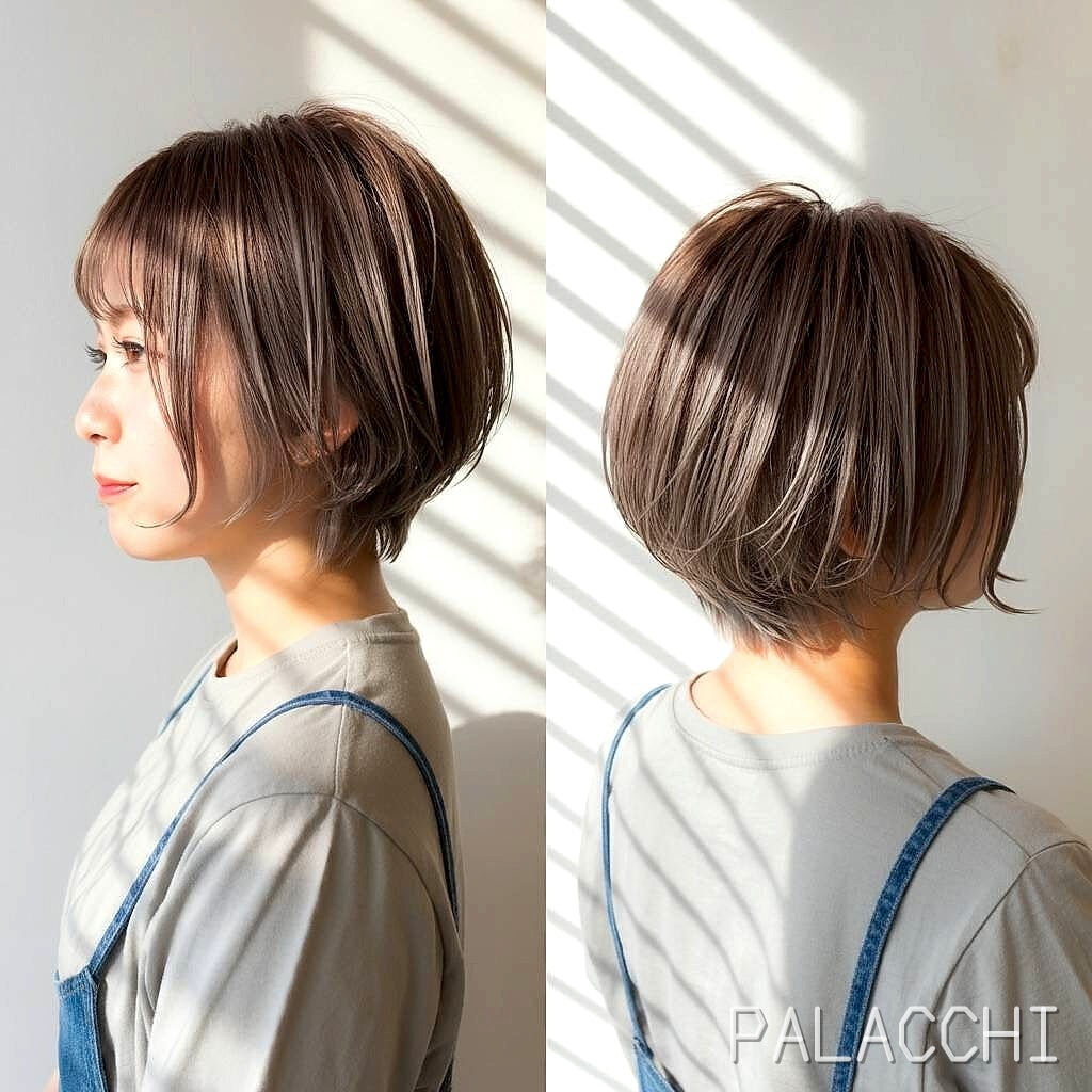 西宮サロンより、丸みショートボブのご紹介です(^^)/ハイブ