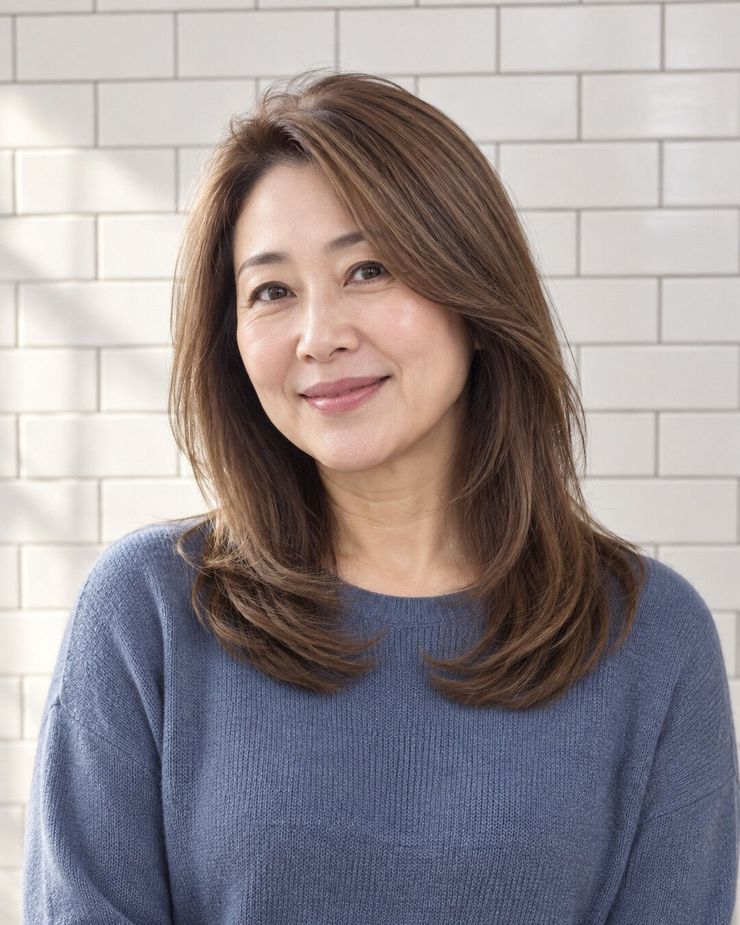 飾りすぎない髪色で、長い髪を楽しむ